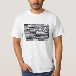 Camisas e jaquetas de viajantes europeus