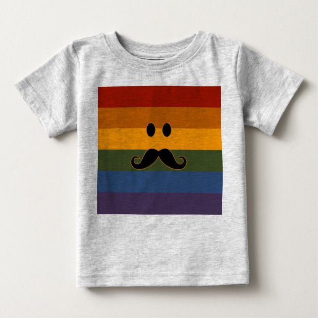 Camisas e jaquetas do Orgulho Mustache (Frente)