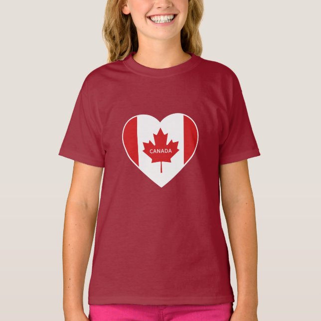 Camisas e jaquetas personalizadas Canada Love (Frente)
