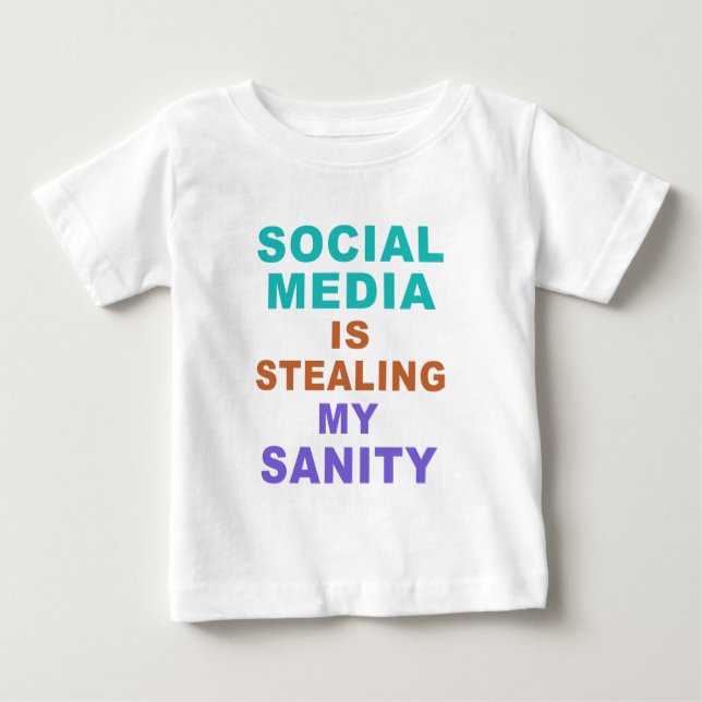 Camisas e jaquetas "Social Media" engraçadas (Frente)