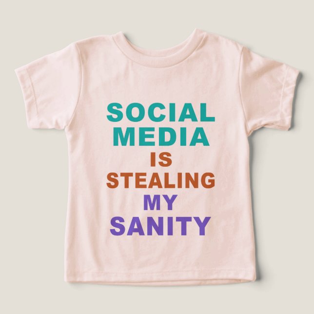 Camisas e jaquetas "Social Media" engraçadas (Design frontal)