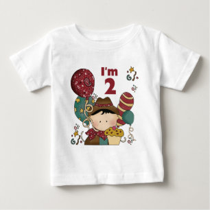 Camisas e presentes de cowboy segundo aniversário