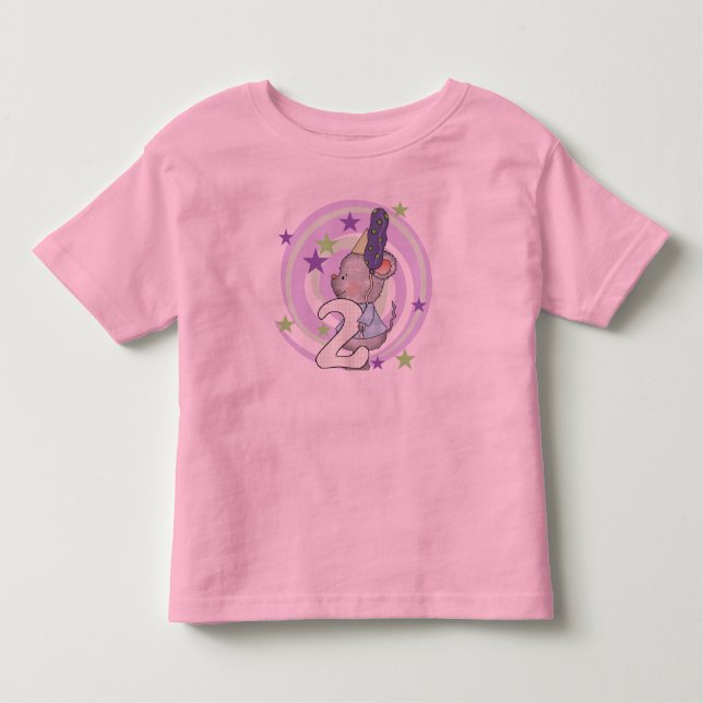 Camisas e presentes de segundo aniversário do rato (Frente)