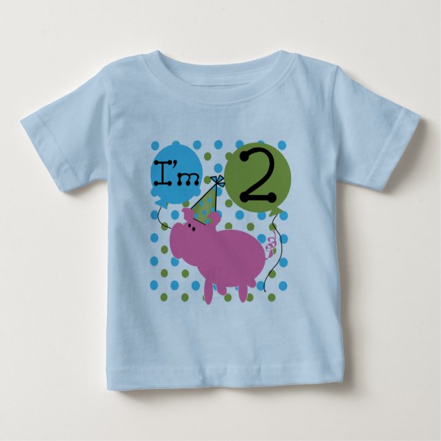 Camisas e presentes do segundo aniversário T do (Frente)