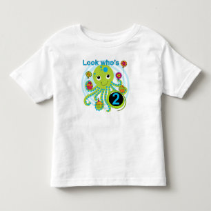 Camisas e presentes segundos aniversários de polvo