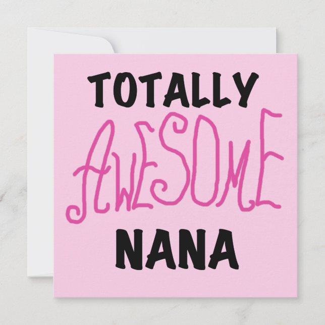Camisas e presentes totalmente incríveis Nana Pink (Frente)