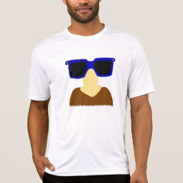Camisas em incógnito do bigode & dos vidros