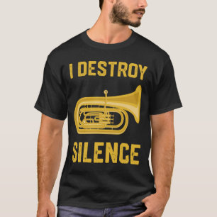 Camisas engraçadas da tuba - presente da banda do