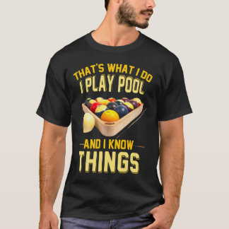 Camisas engraçadas de Billards para homens 8 Ball 