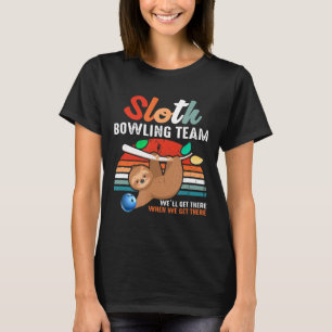 Camisas Engraçadas De Boliche De Sloth Vintage Par