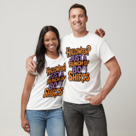 Camisas engraçadas de Boo de Halloween Punho de Fa