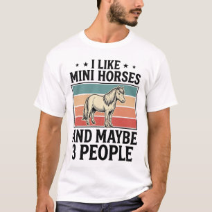 Camisas engraçadas de cavalos miniatura para amant