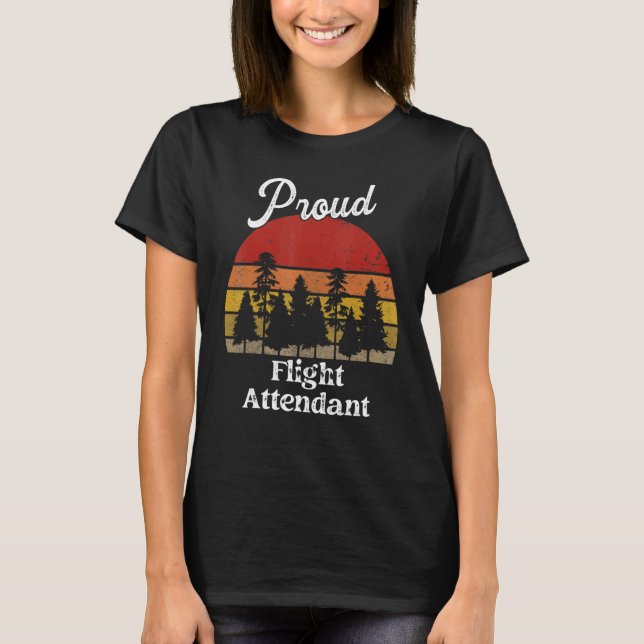 Camisas engraçadas de comissário de bordo Título d (Frente)