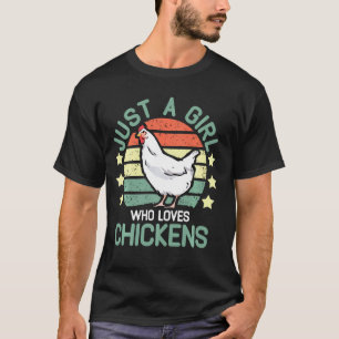 Camisas engraçadas de frango para menina frango Ca