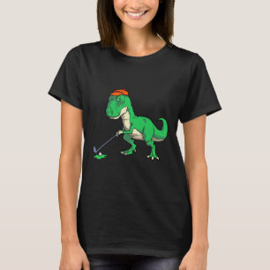 Camisas engraçadas de golfe com T Rex dinossauro p