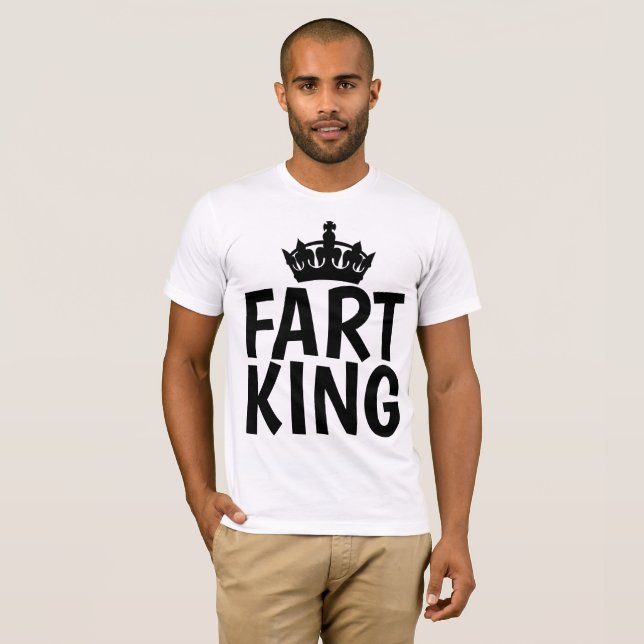 Camisas Engraçadas de Homens das FART KING (Frente Completa)