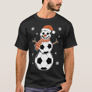 Camisas engraçadas de Natal de futebol como homens