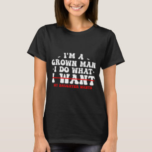 Camisas engraçadas de Pai da Filha Eu Faço o que M