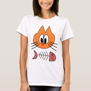 Camisas engraçadas do gato, partes superiores de