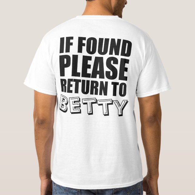 Camisas engraçadas dos casais personalizadas (Verso)