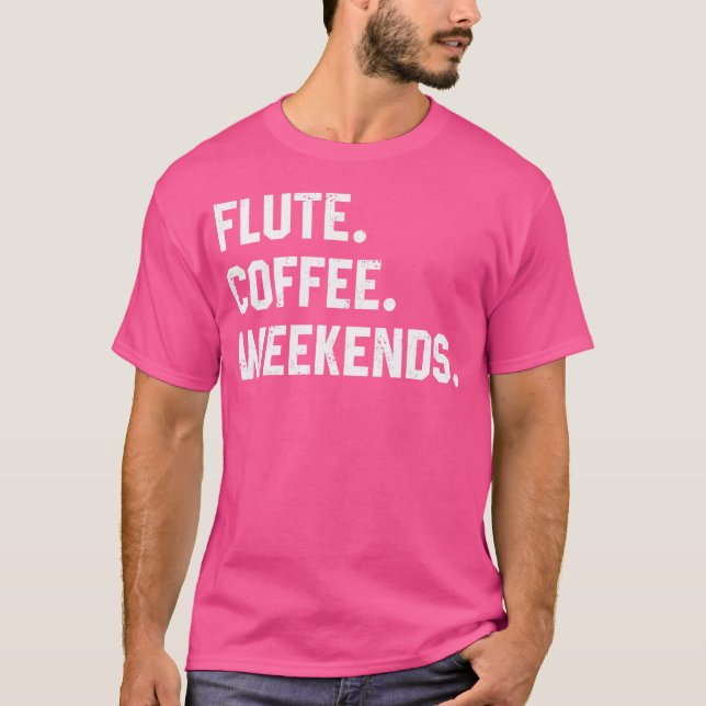 Camisas Engraçadas Para Mulheres Flute Café Fim De (Frente)