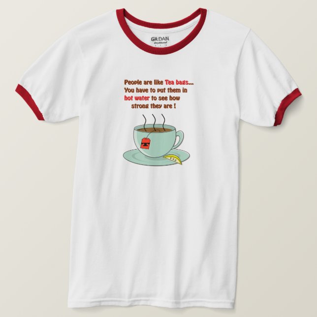 Camisas engraçadas, Pessoas são como bolsas (Frente do Design)