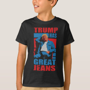 Camisas engraçadas Trump Tem Ótimo Humor de Jeans