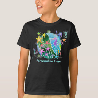Camisas escuras das crianças - Sob a arte da Pop d