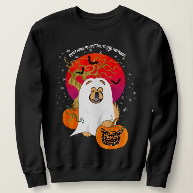 Camisas escuras SPOOKY BOO-DOG- personalizar texto (Frente do Design)