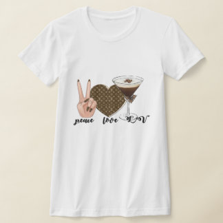 Camisas femininas "Peace love LV".