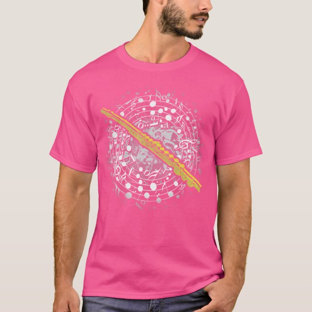 Camisas Flutas - Presente Para Jogadores De Flauta (Frente)