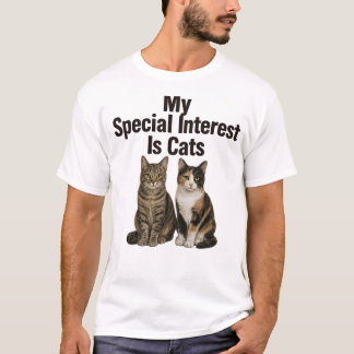 Camisas Gato Tabby Calico, Interesse Especial Auti