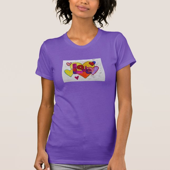 Camisas Glitter Inspiradoras Corações Patchwork Am (Frente)