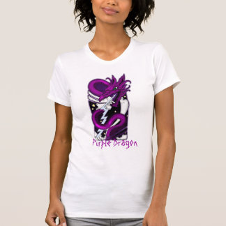 Camisas Homens Adolescentes Meninas Dragão Roxo Tr