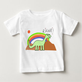 Camisas infantis de Rawr do arco-íris