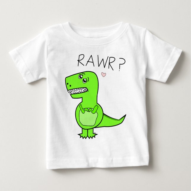 Camisas infantis de T-Rex (Frente)