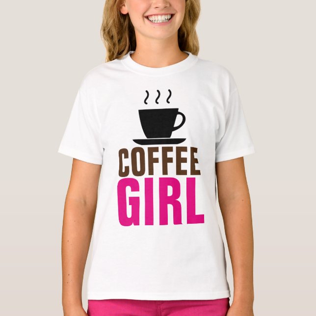 CAMISAS INFANTIS E JUVENIS DE MENINA DO CAFÉ (Frente)