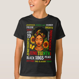 Camisas Juneteenth Celebrando Liberdade Negra 1865