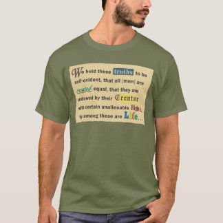 Camisas masculinas com uma declaração.