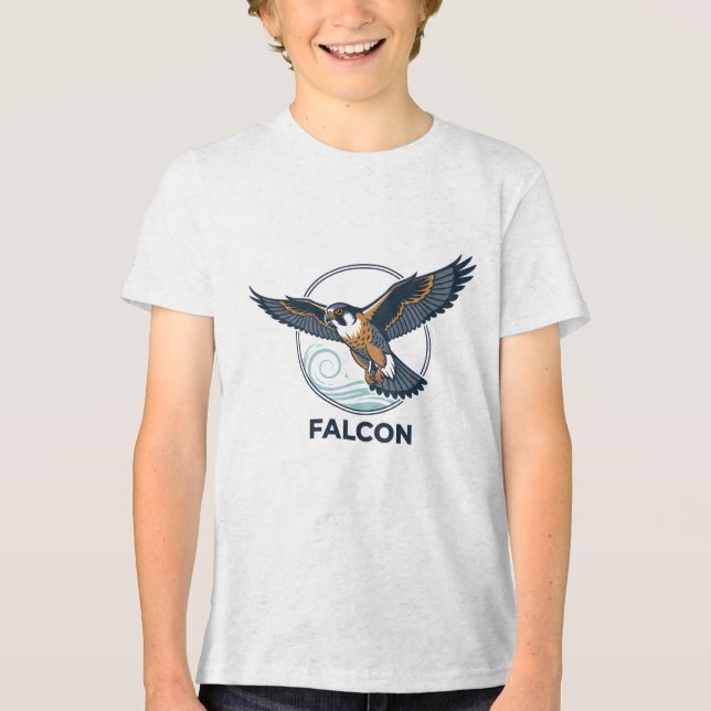 Camisas masculinas de falcão-peregrino (Frente)