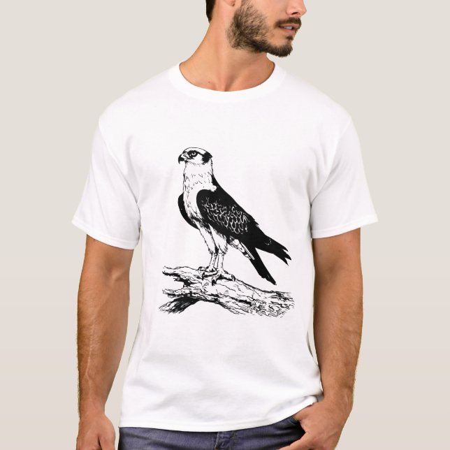 Camisas masculinas de falcão-peregrino (Frente)
