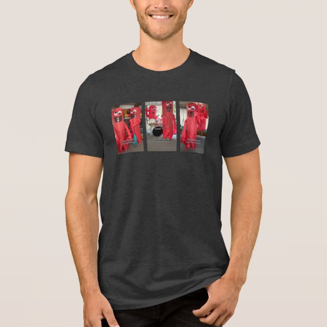 Camisas masculinas engraçadas STC Whacky Inflatabl (Frente)