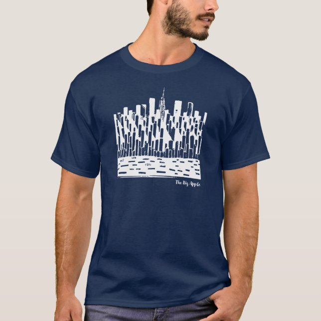 Camisas modernas Nova Iorque artísticas (Frente)