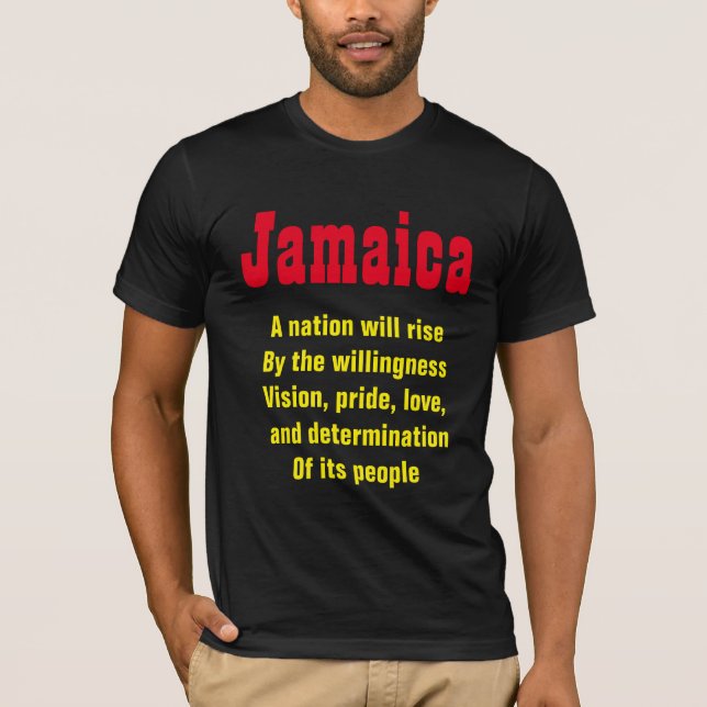 Camisas motivacionais da Jamaica (Frente)