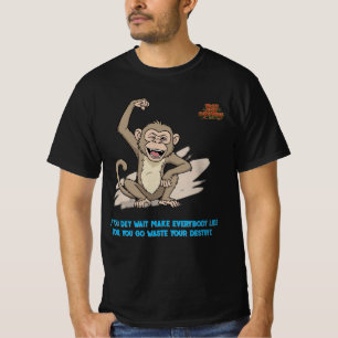 Camisas Naija Hustle Monkey - Citação de Destino