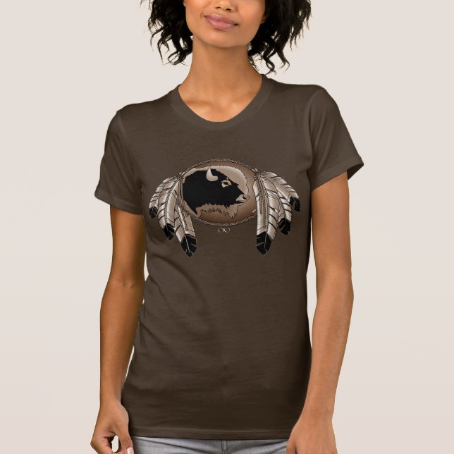 Camisas nativas da arte dos animais selvagens das (Frente)