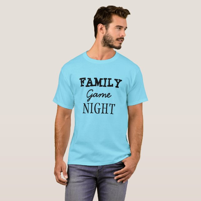 Camisas Noturnas de Jogo Familiar (Frente Completa)