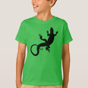 Camisas orgânicas do lagarto dos miúdos do t-shi