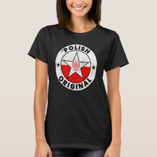 Camisas originais poloneses Polônia Bandeira Shirt