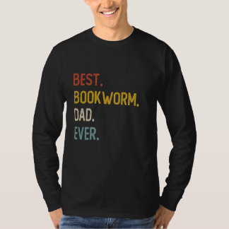 Camisas Pais Engraçadas Melhor Pai De Bookworm Nun